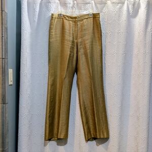 Kasper Slacks, Gold, 14, Fully Lined, Wide Leg, Gorgeous! EUC